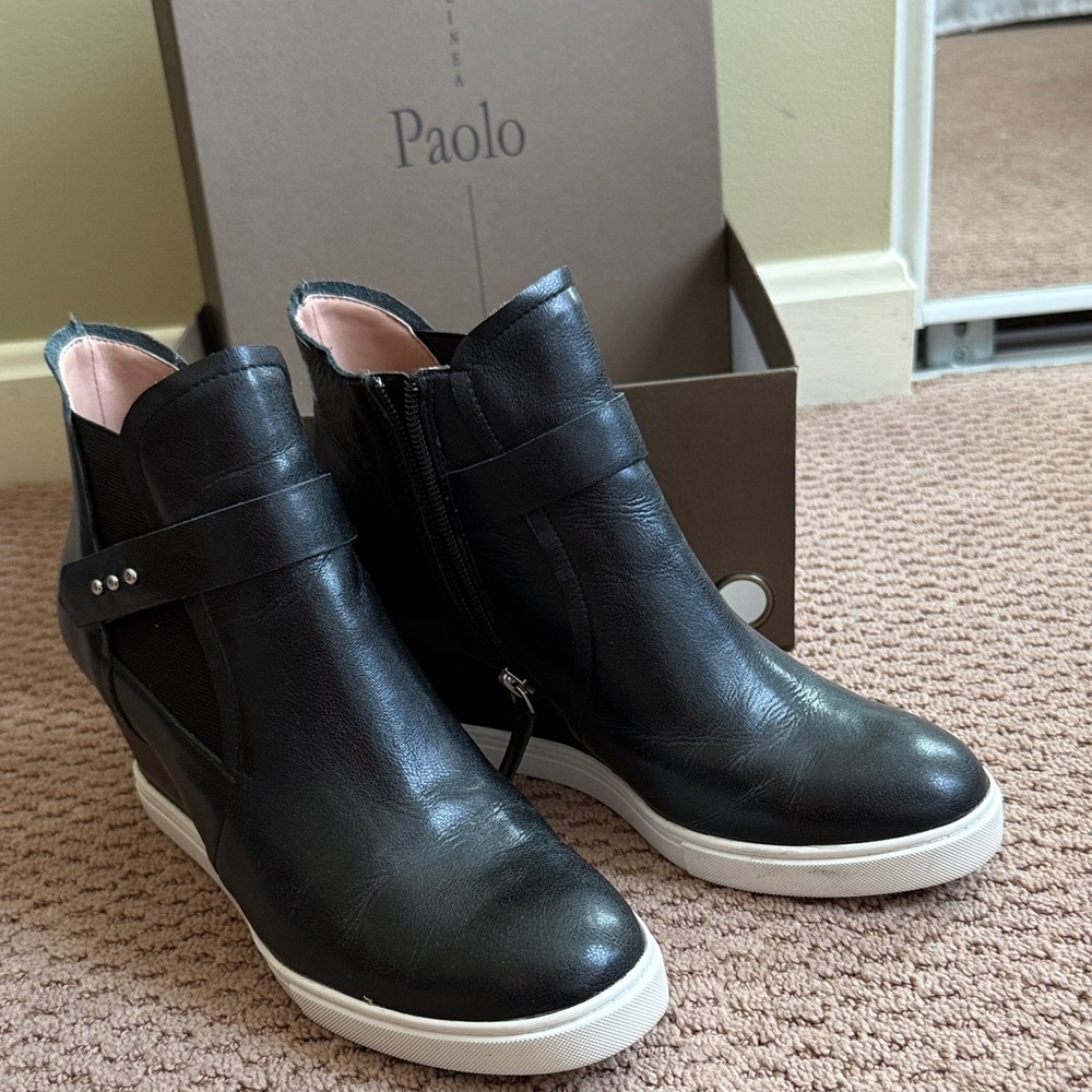 Paolo Black Women's Ankle Boots